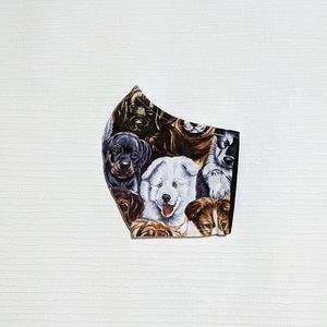 Woven cotton Mask - Double layer - w Pocket filter